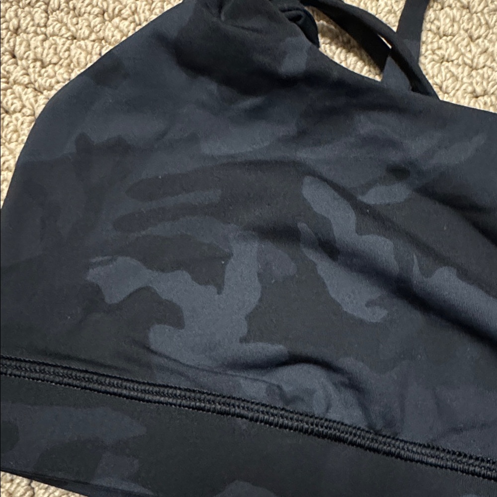 Lululemon Energy Bra Incognito Camo Multi Grey Size 6 - Picture 4 of 5